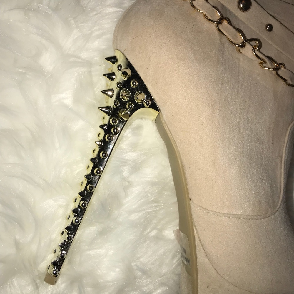 Gold Studded Booties - Picture 3 of 7